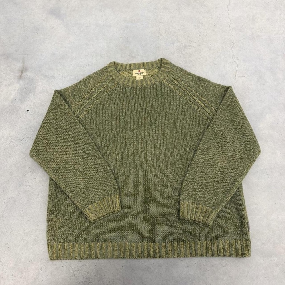 Woolrich Olive Crewneck Men's Sweater